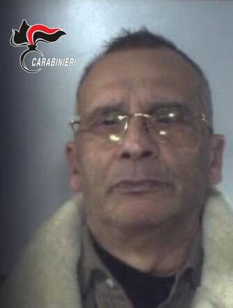 A handout mugshot made available by Italy's Carabinieri shows Mafia boss Matteo Messina Denaro, Italy's most wanted man, following his arrest in Palermo, Sicily, by the Carabinieri police's ROS unit after 30 years on the run, 16 January 2023. ANSA /CARABINIERI HANDOUT BEST QUALITY AVAILABLE HANDOUT EDITORIAL USE ONLY/NO SALES NPK