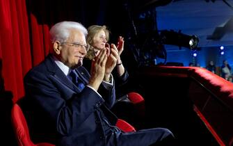 Mattarella Sanremo - Il Presidente della Repubblica Sergio Mattarella interviene alla LXXIII edizione del Festival di Sanremo, oggi 7 febbraio 2023.
(Foto di Paolo Giandotti - Ufficio per la Stampa e la Comunicazione della Presidenza della Repubblica)