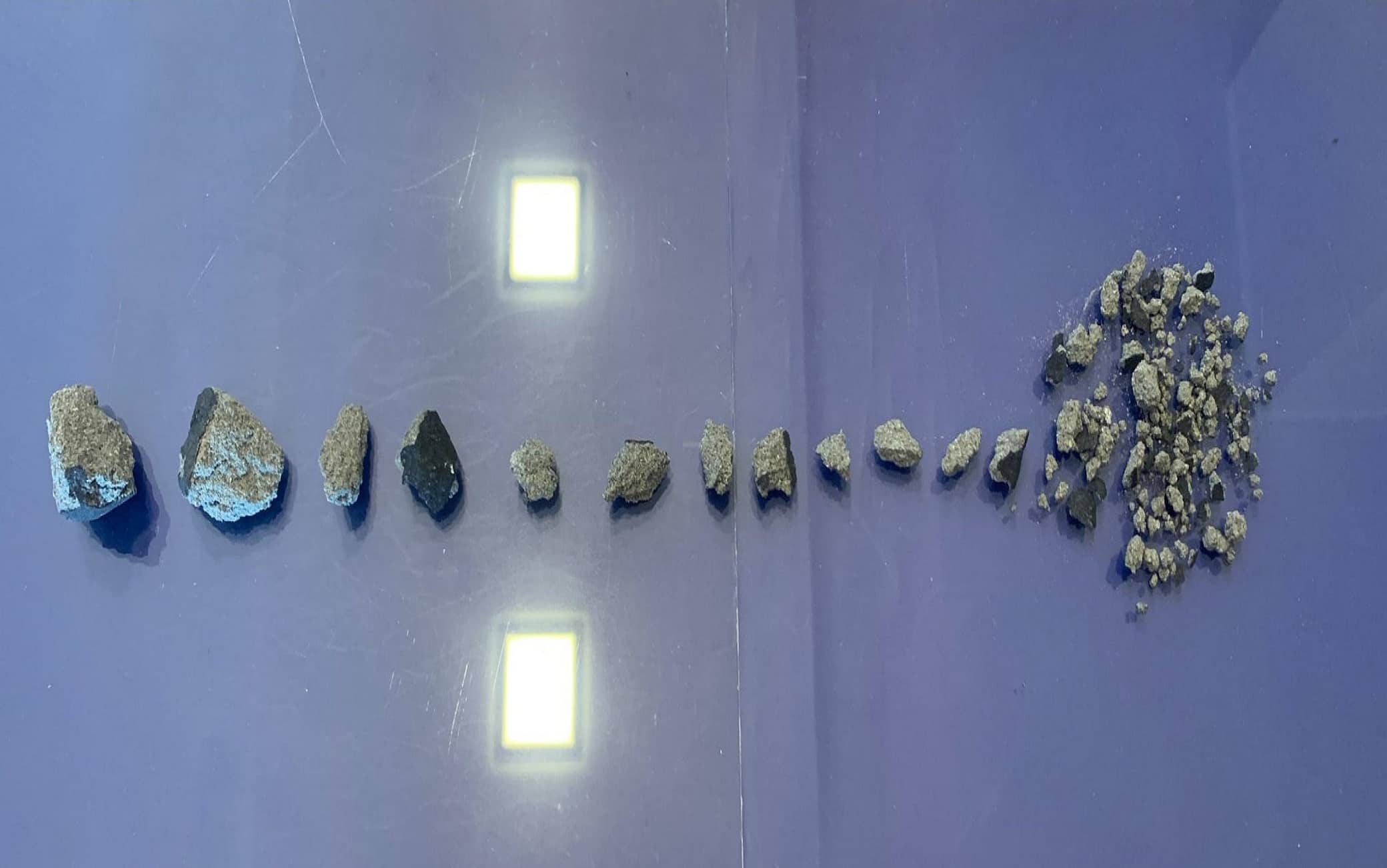 Frammenti meteorite Matera