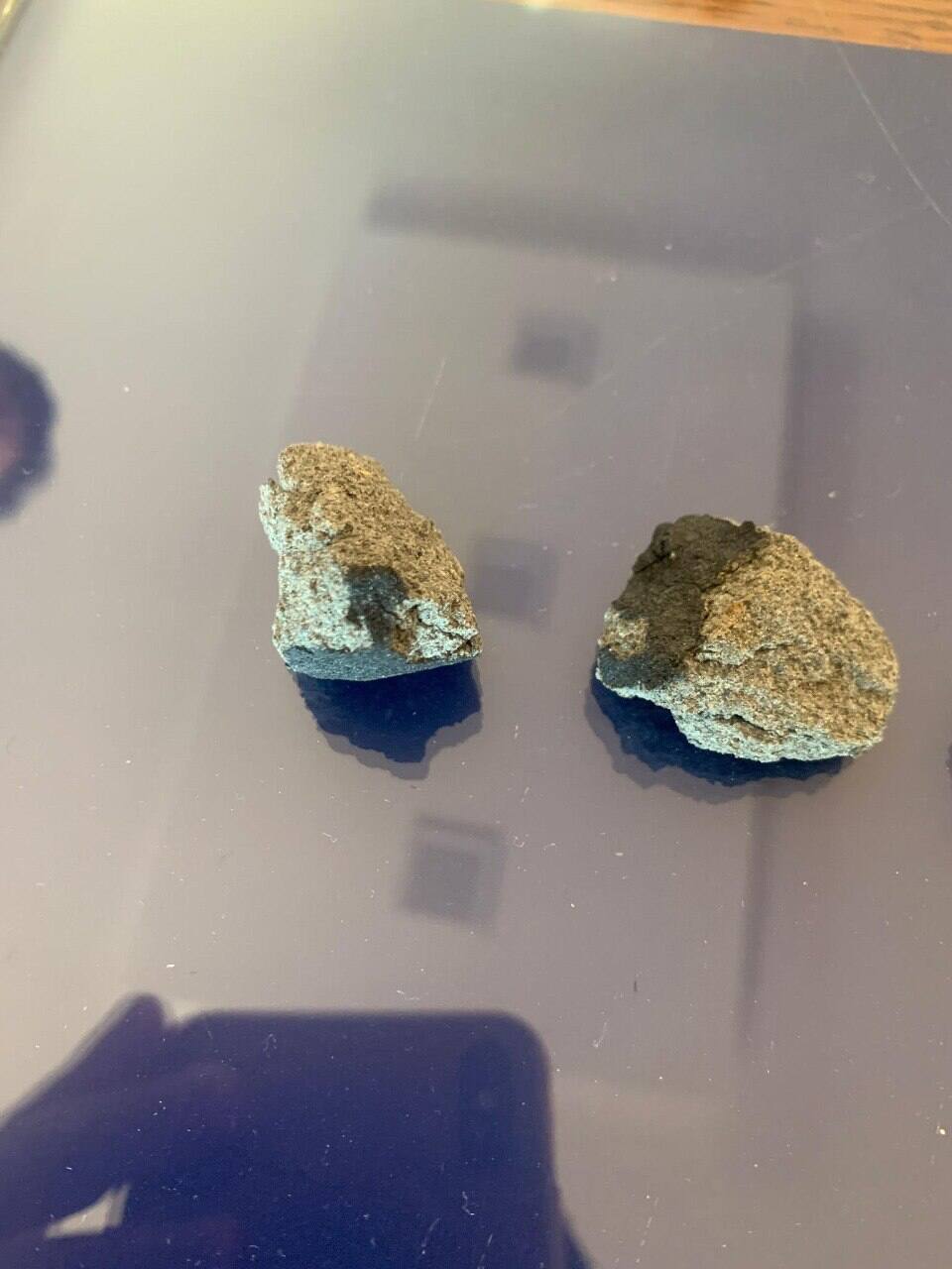 Frammenti di meteorite rinvenuti a Matera