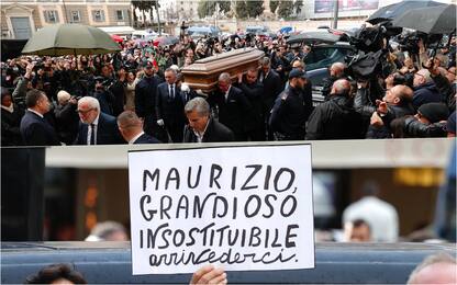 Funerali Maurizio Costanzo, la figlia: “In Paradiso a fare talk show”