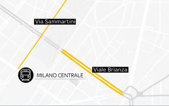Il luogo in cui sono state accoltellate delle persone a Milano Il luogo in cui sono state accoltellate delle persone a Milano