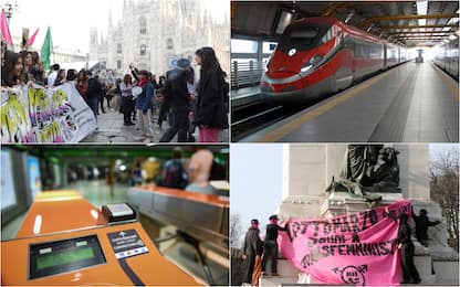 8 marzo, manifestazioni e sciopero trasporti in tutta Italia