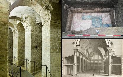 Resti di un antico edificio a Fano: forse è la Basilica di Vitruvio