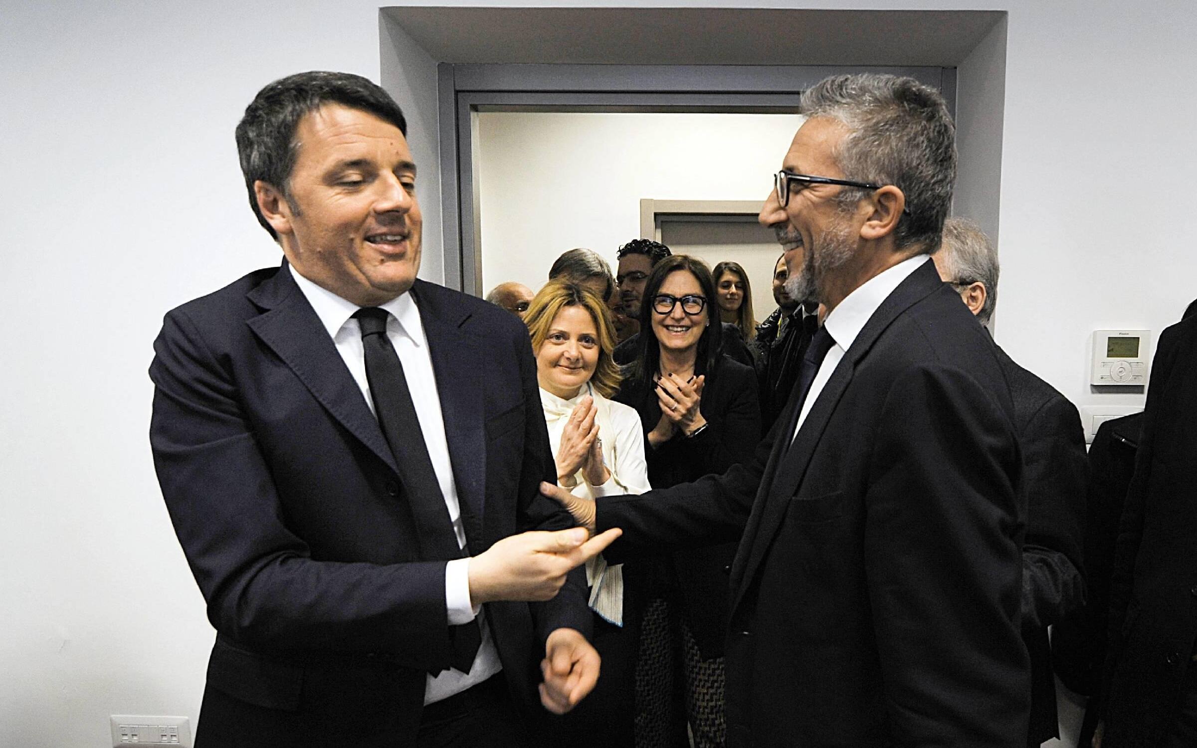 Matteo Renzi e Lucio Presta in una foto del 2016