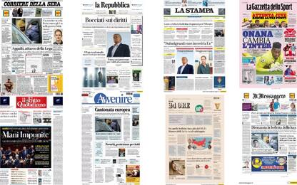 Le prime pagine dei quotidiani di oggi 31 marzo: la rassegna stampa