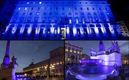Giornata mondiale sull'autismo, i monumenti illuminati di blu