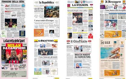 Le prime pagine dei quotidiani di oggi 3 aprile: la rassegna stampa