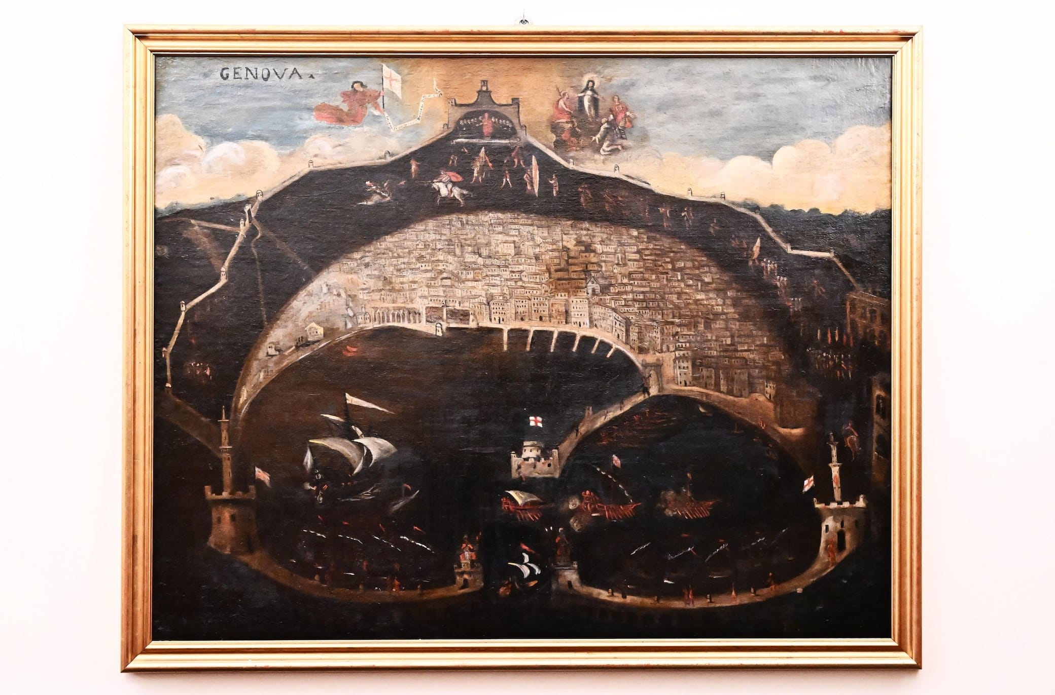 Genova antica in una rappresentazione del 1600