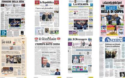 Le prime pagine dei quotidiani di oggi 27 aprile: la rassegna stampa