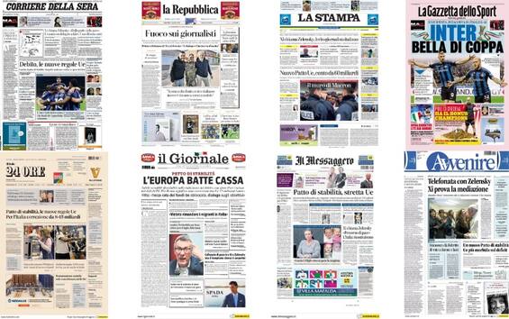 Rassegna Stampa: le prime pagine del 27 Aprile 