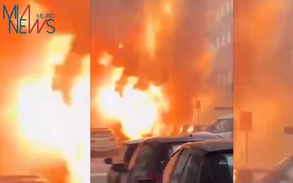 Incendio Milano, il video delle esplosioni in via Pier Lombardo