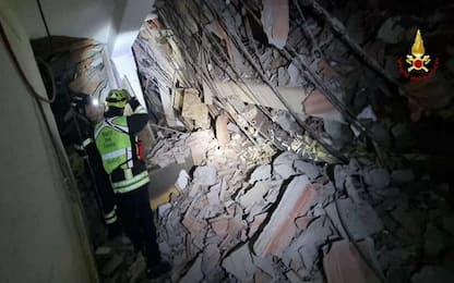 Paura a Moneglia (Genova), crolla una palazzina in ristrutturazione
