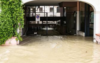 Alluvione a Lugo in Provincia di Ravenna per l'esondazione di un fiume. 18 maggio 2023, Lugo, Ravenna. ANSA/EMANUELE VALERI