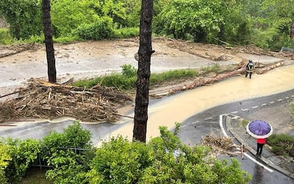 Alluvione in Romagna, a Modigliana frane e famiglie isolate. FOTO