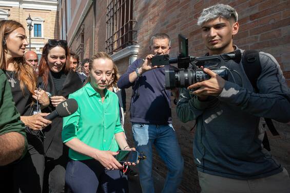 Meloni in Emilia Romagna Grazie per il lavoro straordinario che è