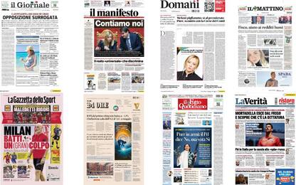 Le prime pagine dei quotidiani di oggi 1 giugno: la rassegna stampa