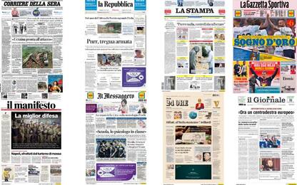 Le prime pagine dei quotidiani di oggi 4 giugno: la rassegna stampa