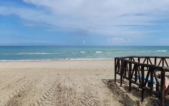 Uno scorcio della spiaggia di Alba Adriatica