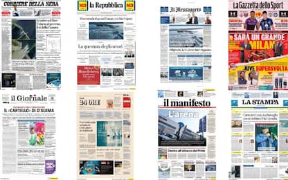 Le prime pagine dei quotidiani di oggi 7 giugno: la rassegna stampa