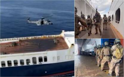 Nave sequestrata nel golfo Napoli, forze speciali la liberano. VIDEO