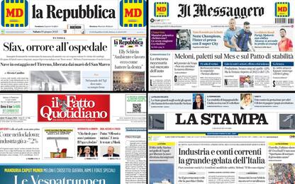 Le prime pagine dei quotidiani di oggi 10 giugno: la rassegna stampa