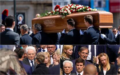 Da Mattarella a Meloni, i leader al funerale di Berlusconi