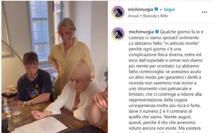Michela Murgia si è sposata con rito civile: "Non fateci gli auguri"