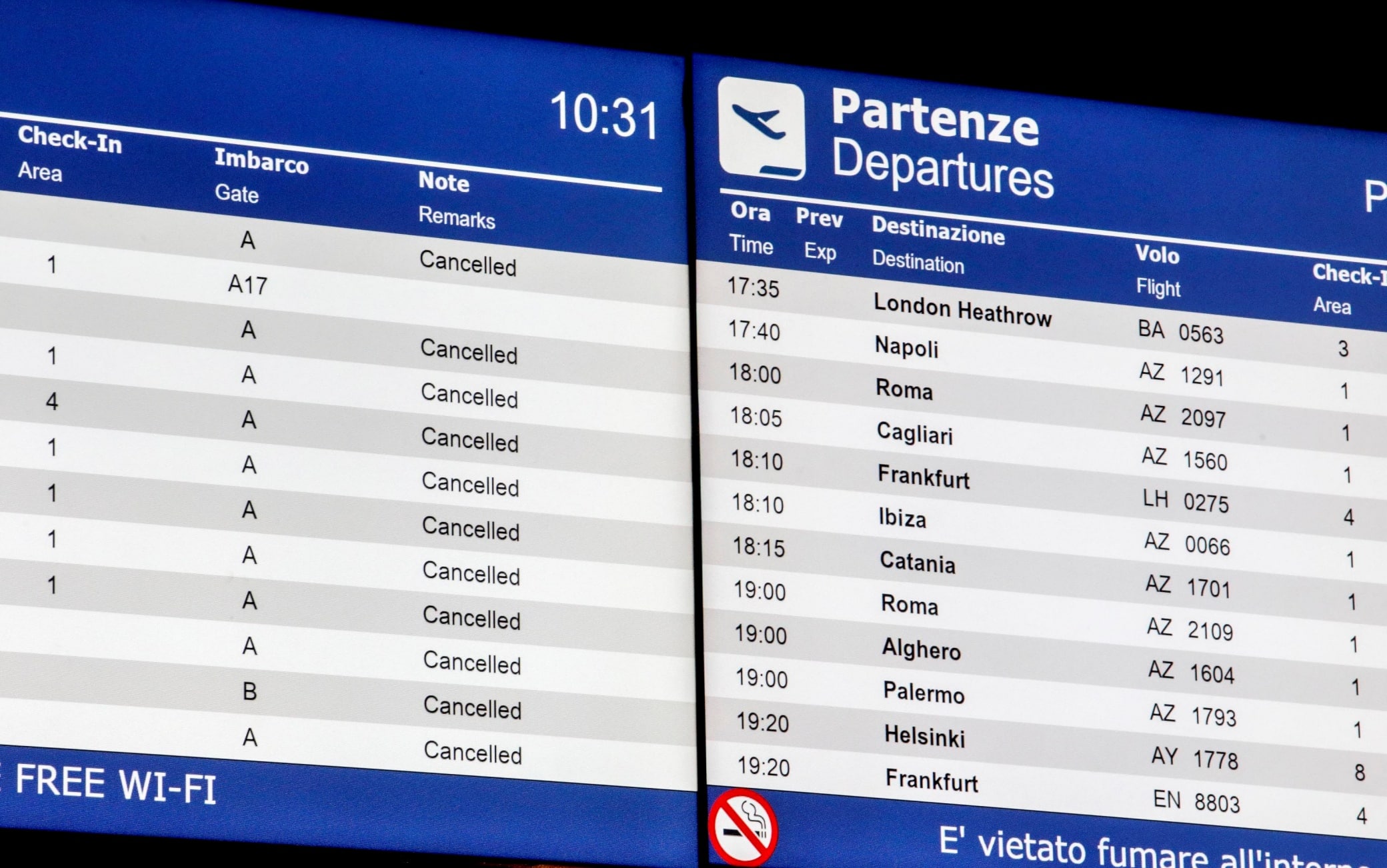 voli da linate a napoli