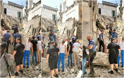 Torre del Greco, crolla una palazzina: 5 feriti
