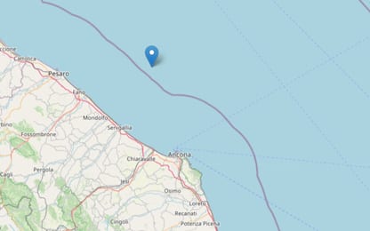Terremoto al largo di Ancona, scossa di magnitudo 3.9