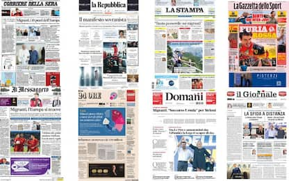 Le prime pagine dei quotidiani di oggi 18 settembre: rassegna stampa