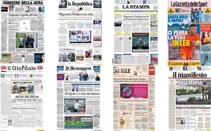 Le prime pagine dei quotidiani di oggi 21 settembre: rassegna stampa