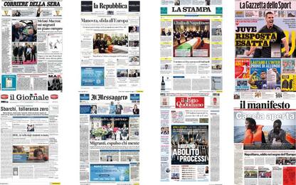 Le prime pagine dei quotidiani di oggi 27 settembre: rassegna stampa