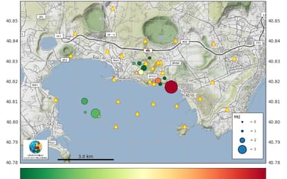 Napoli, terremoto ai Campi Flegrei: scossa di magnitudo 2.9