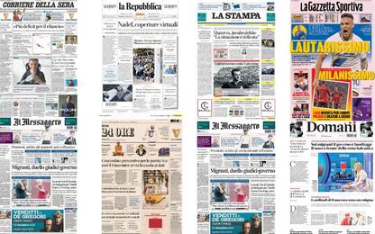 Le prime pagine dei quotidiani di oggi 1° ottobre: la rassegna stampa