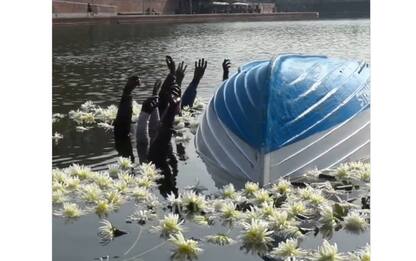 Milano, installazione per commemorare strage migranti Lampedusa