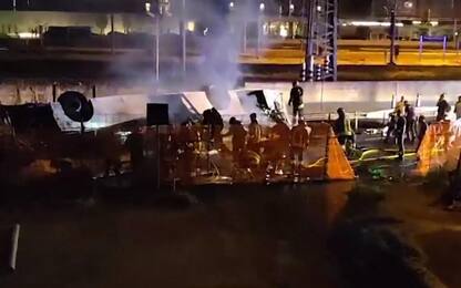 Autobus Mestre, i video sull'incidente del pullman