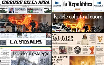 Le prime pagine dei quotidiani di oggi 8 ottobre: la rassegna stampa