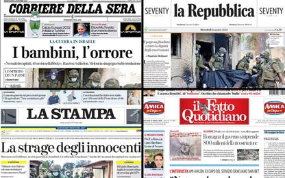 Le prime pagine dei quotidiani di oggi 11 ottobre: la rassegna