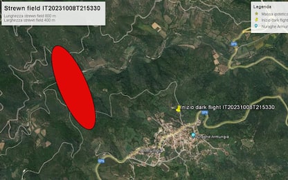 Scia luminosa sopra la Sardegna, “È un meteorite caduto ad Armungia”