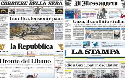 Le prime pagine dei quotidiani di oggi 16 ottobre