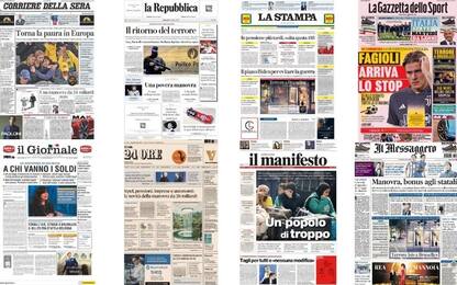 Le prime pagine dei quotidiani di oggi 17 ottobre: la rassegna stampa