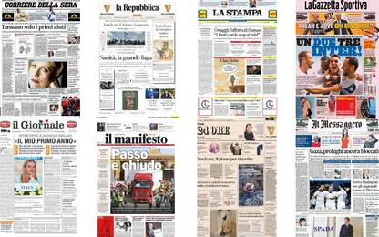 Le prime pagine dei quotidiani di oggi 22 ottobre: la rassegna stampa