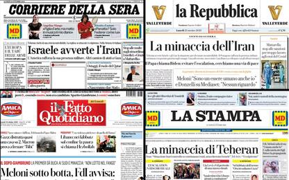 Le prime pagine dei quotidiani di oggi 23 ottobre: la rassegna stampa