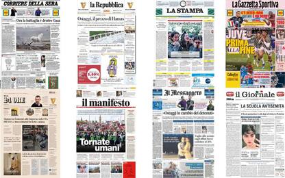 Le prime pagine dei quotidiani di oggi 29 ottobre: la rassegna stampa