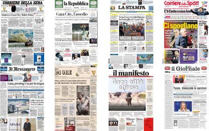 Le prime pagine dei quotidiani di oggi 3 novembre: la rassegna stampa