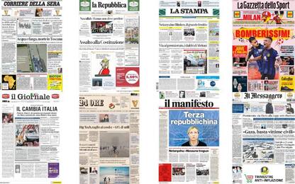 Le prime pagine dei quotidiani di oggi 4 novembre: la rassegna stampa