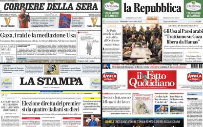 Le prime pagine dei quotidiani di oggi 5 novembre: la rassegna stampa