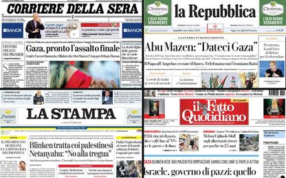 Le prime pagine dei quotidiani di oggi 6 novembre: la rassegna stampa